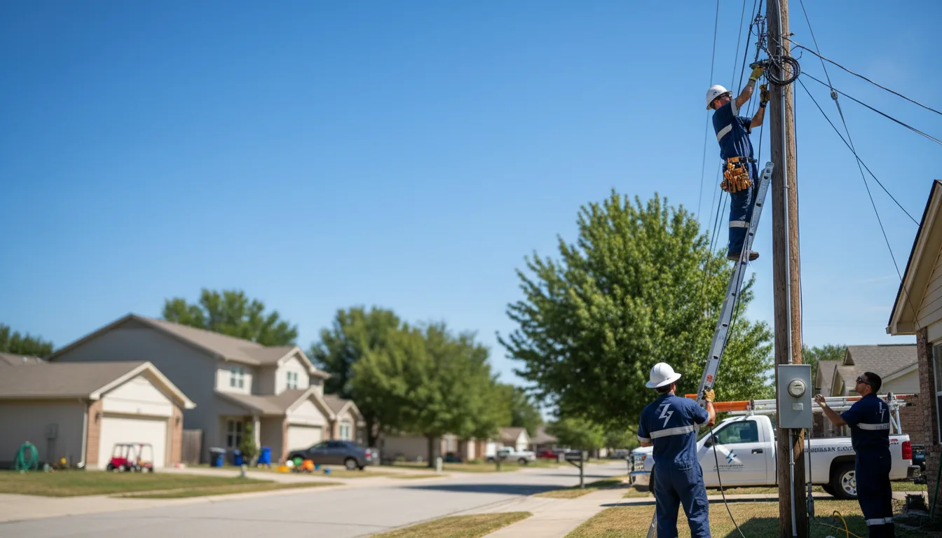 Residential electrician providing installation services in Rebecca, GA